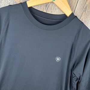 Ariat Ariattek Black Short Sleeve T-Shirt Mens Size Medium Performance Tech